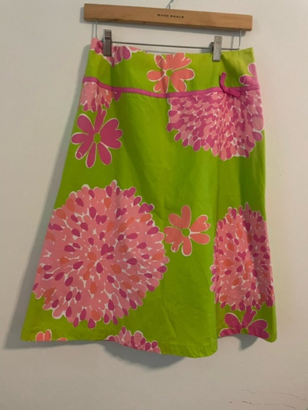 Lilly Pulitzer vintage skirt sz. 8 lined, zipper back 100% cotton EUC